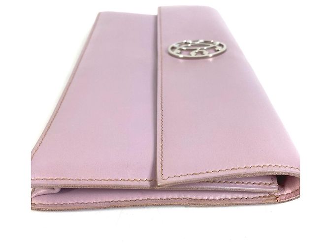 Hermès Clutch in pelle Hermes Rosa Porpora - vista 7
