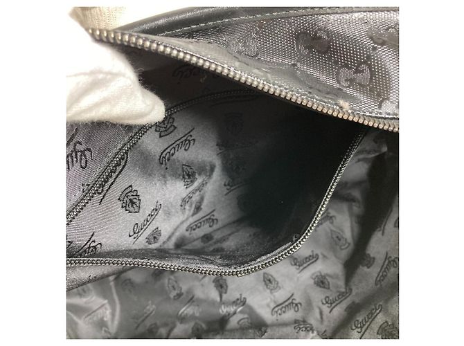 Borsa a tracolla tote Gucci GG Imprimé Black Nero - vista 13
