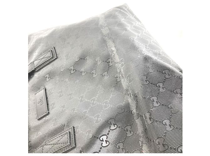 Borsa a tracolla tote Gucci GG Imprimé Black Nero - vista 4