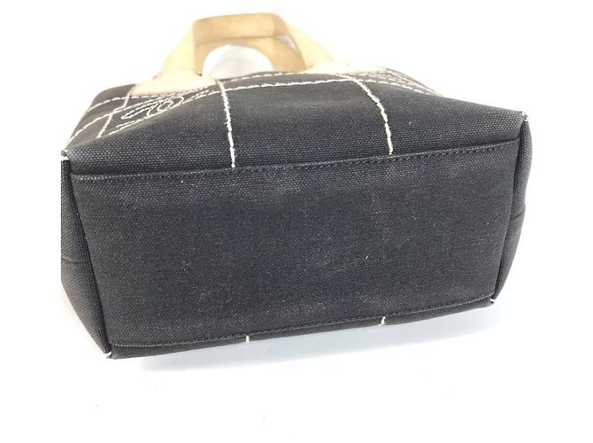 Borsa Chanel Chocolate Bar CC Nero Bianco - vista 5