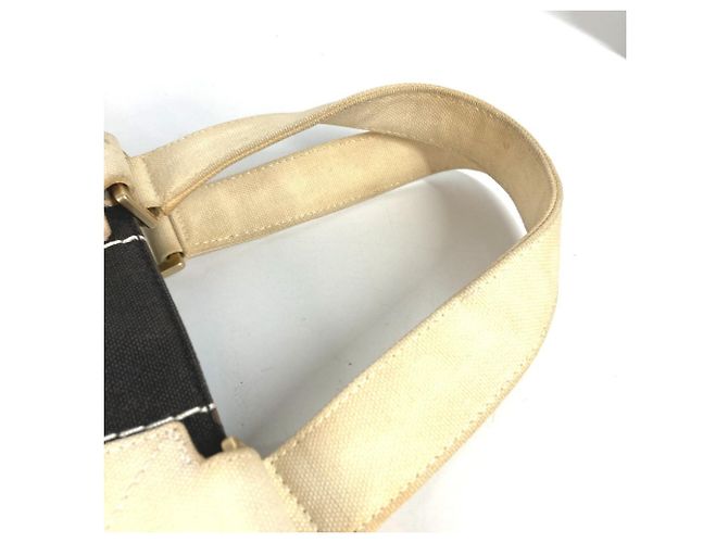 Borsa Chanel Chocolate Bar CC Nero Bianco - vista 8