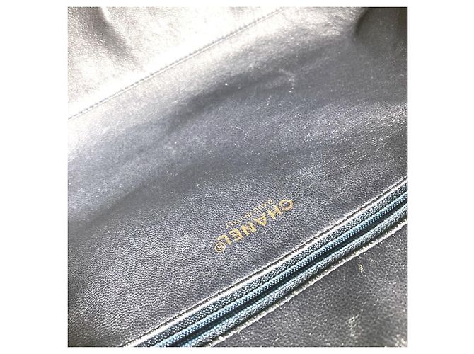 Bolso deportivo Chanel en lona azul marino Blanco - vista 14