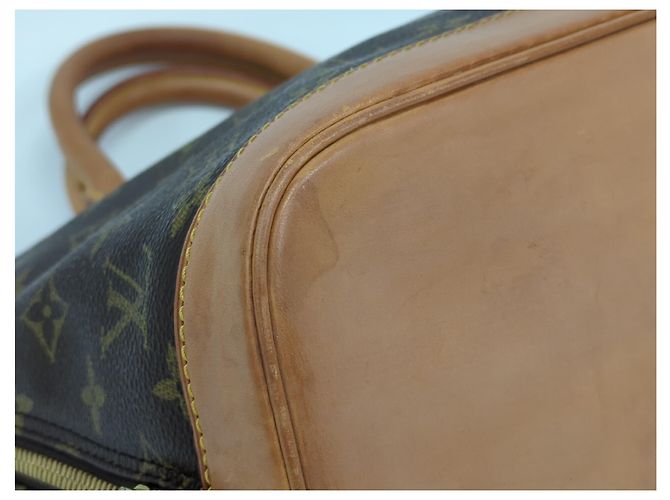 Borsa Louis Vuitton Alma Monogram Canvas PM Marrone - vista 3