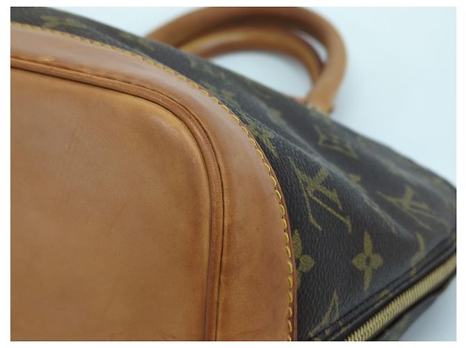 Borsa Louis Vuitton Alma Monogram Canvas PM Marrone - vista 4