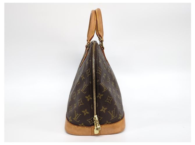 Borsa Louis Vuitton Alma Monogram Canvas PM Marrone - vista 6