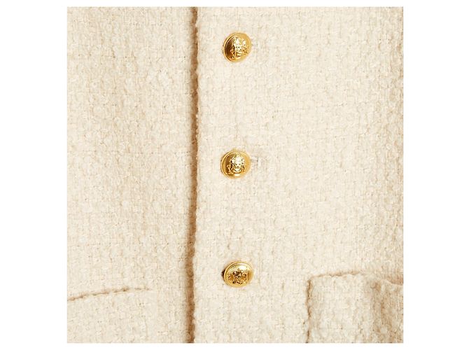 Céline Celine Hedi Slimane Oversize Kaschmir-Bouclé Jacke Roh - Ansicht 3
