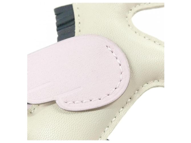 Hermès Hermes Rodeo Pegasus Accessoire Taschenanhänger PM 083010CA Weiß Hellgrün - Ansicht 3