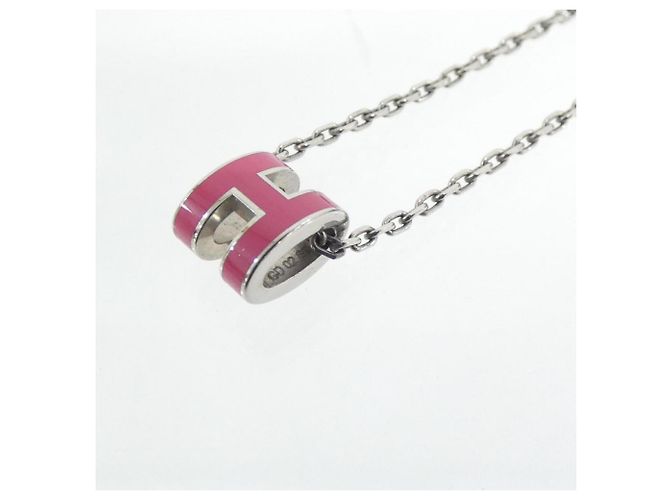 Collana Pop H MINI 147992FP Hermès Argento Rosa - vista 3
