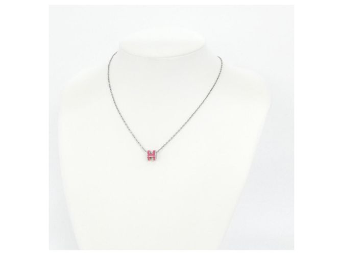 Collana Pop H MINI 147992FP Hermès Argento Rosa - vista 5