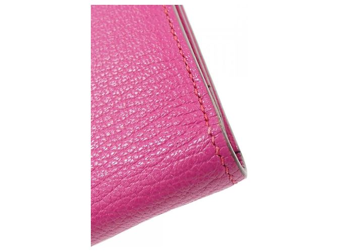Hermès Cartera Hermes Bearn Soufflé Rosa - vista 4