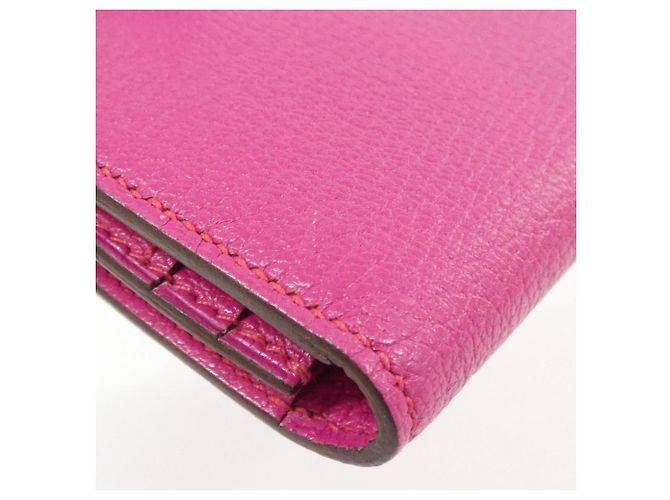 Hermès Cartera Hermes Bearn Soufflé Rosa - vista 5