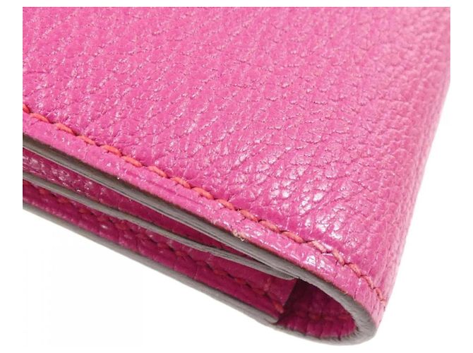 Hermès Cartera Hermes Bearn Soufflé Rosa - vista 7