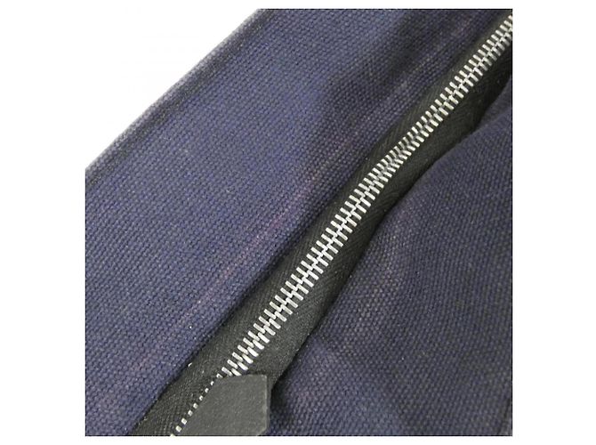 Hermès Pochette Fourre-Tout Hermes Nero Blu navy - vista 5