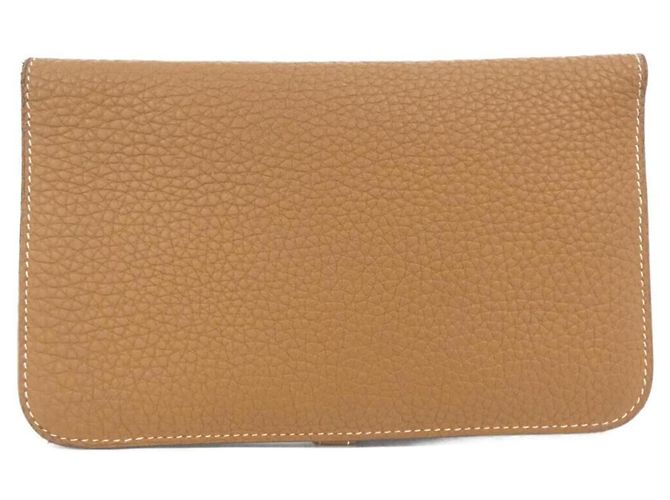 Cartera Hermès Dogon Duo Castaño - vista 2