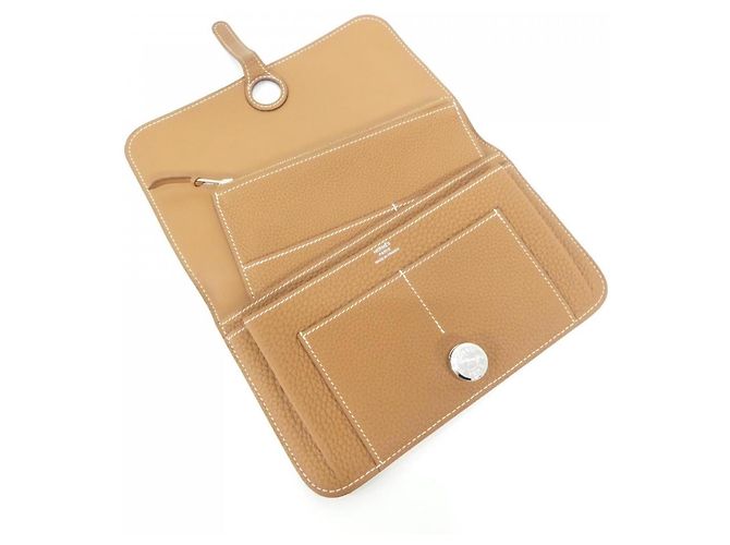 Cartera Hermès Dogon Duo Castaño - vista 7
