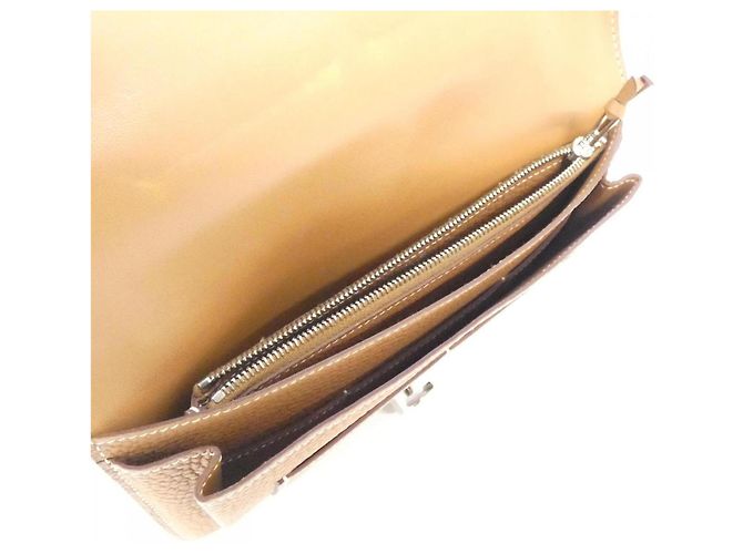 Cartera Hermès Dogon Duo Castaño - vista 9