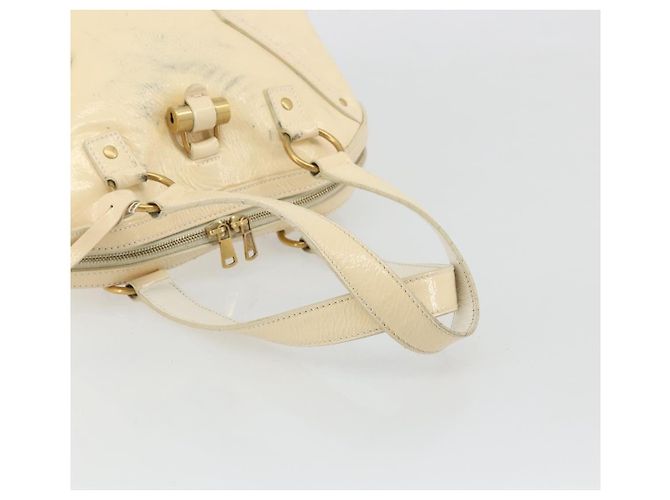 Saint Laurent Muse Shoulder Leather Small Bianco - vista 7