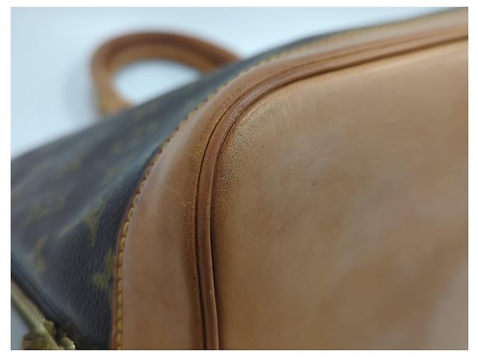 Borsa Louis Vuitton Alma Monogram Canvas PM Marrone - vista 3