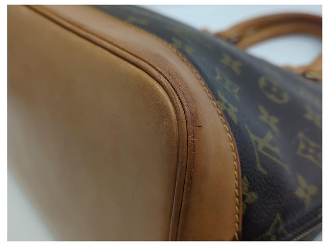Borsa Louis Vuitton Alma Monogram Canvas PM Marrone - vista 4