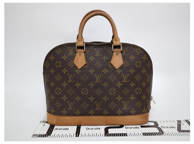 Borsa Louis Vuitton Moon Alma in Tela Monogram Beige - vista 2