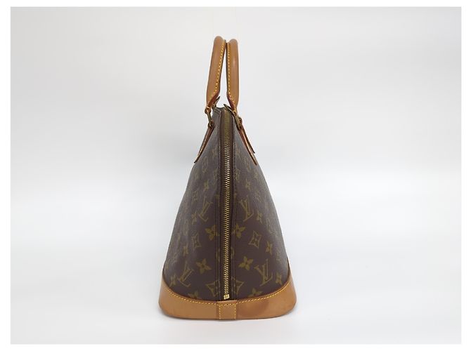 Borsa Louis Vuitton Moon Alma in Tela Monogram Beige - vista 7