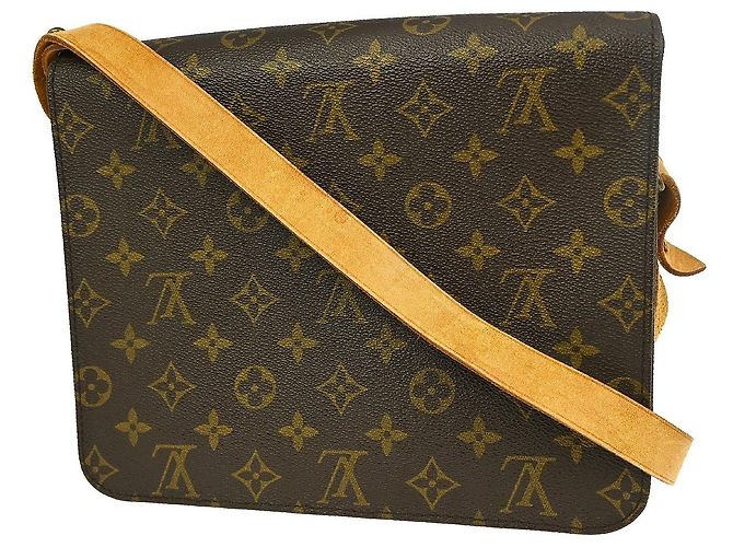 Borsa Louis Vuitton Cartouchiere Monogram Canvas GM Marrone - vista 2