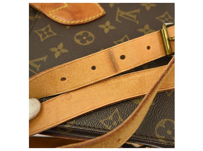 Borsa Louis Vuitton Cartouchiere Monogram Canvas GM Marrone - vista 6