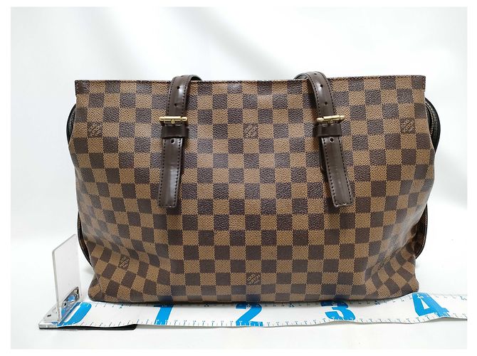 Borsa Louis Vuitton Chelsea Damier Marrone - vista 2