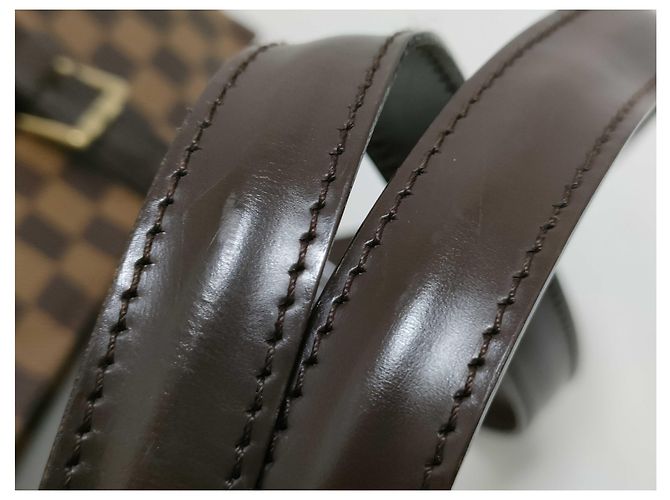 Borsa Louis Vuitton Chelsea Damier Marrone - vista 4