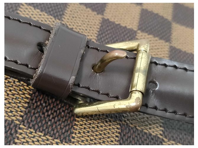 Borsa Louis Vuitton Chelsea Damier Marrone - vista 5