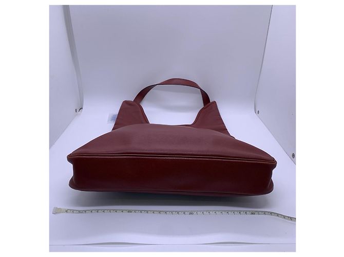 Borsa Hermès Massai Hobo in Pelle - Rosso Vinaccia Fuschia - vista 5