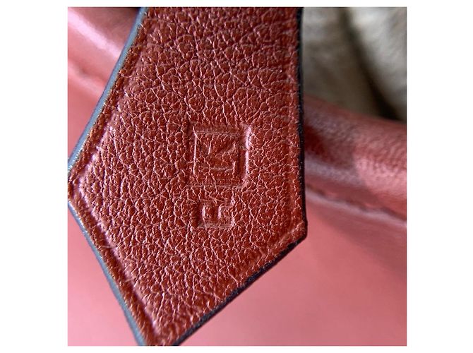 Borsa Hermès Massai Hobo in Pelle - Rosso Vinaccia Fuschia - vista 6