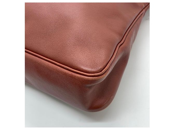 Borsa Hermès Massai Hobo in Pelle - Rosso Vinaccia Fuschia - vista 8