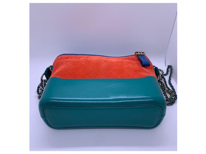 Borsa Chanel Passeport Medium in Scamosciato Multicolore - vista 7