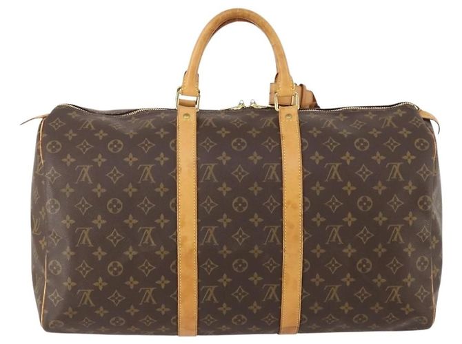 Louis Vuitton Keepall Monogram Canvas 50 Marrone - vista 2