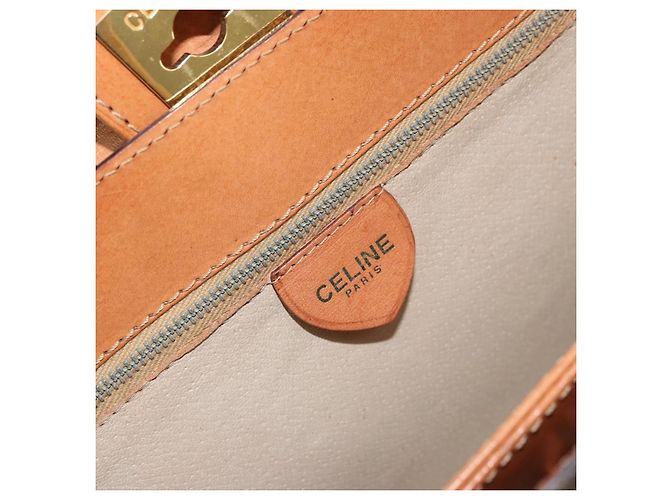 Céline Celine Vintage Macadam Canvas Marrone - vista 6