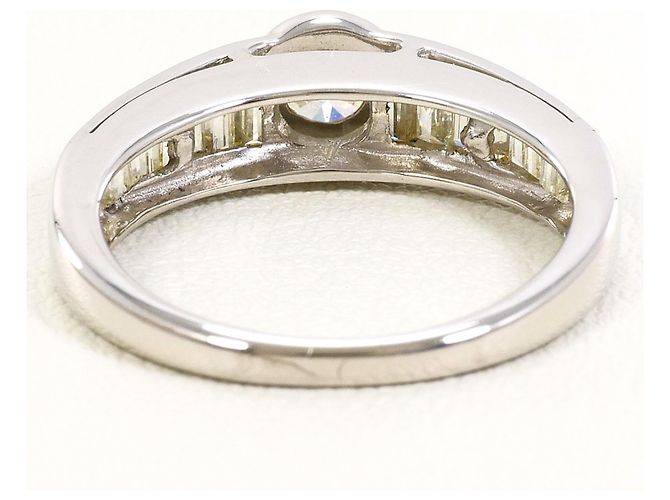 Autre Marque 18K Weißgold- und Gelbdiamant-Ring Golden - Ansicht 4