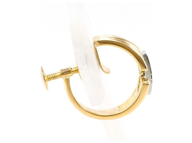 Autre Marque Orecchino singolo in platino PT900 e oro giallo 18K D'oro - vista 2