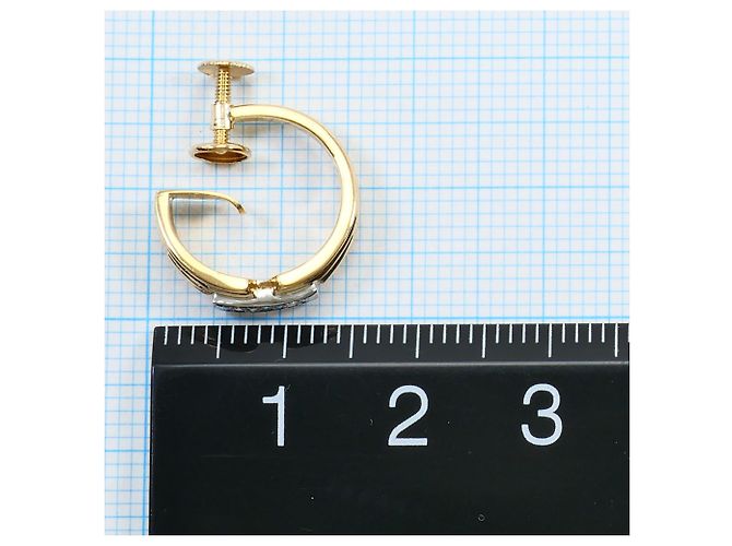 Autre Marque Orecchino singolo in platino PT900 e oro giallo 18K D'oro - vista 3