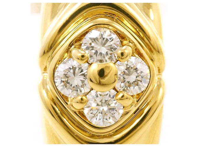 Autre Marque Orecchini a clip in oro 18K con diamanti D'oro - vista 2
