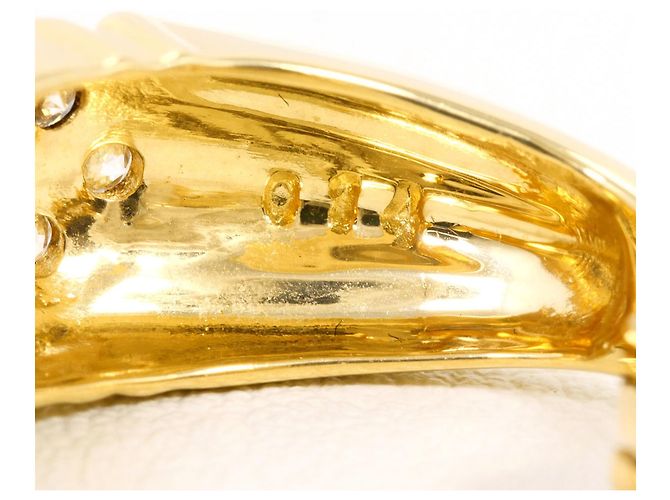 Autre Marque Orecchini a clip in oro 18K con diamanti D'oro - vista 4