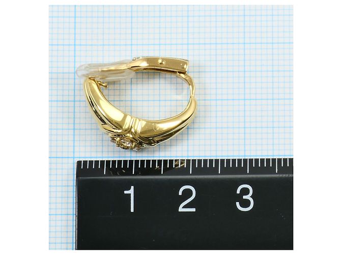 Autre Marque Orecchini a clip in oro 18K con diamanti D'oro - vista 5