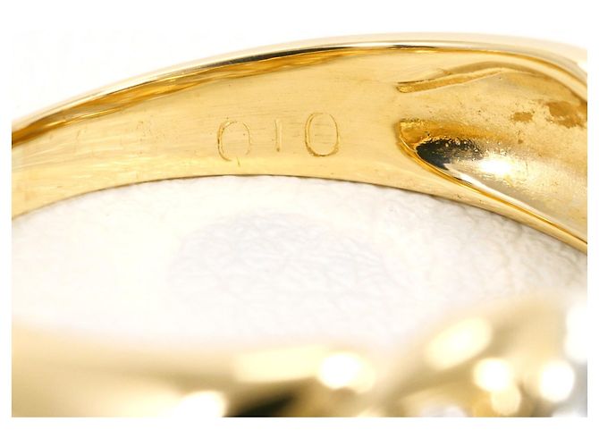 Autre Marque Diamantring aus PT900-Platin und 18K Gelbgold Golden - Ansicht 5