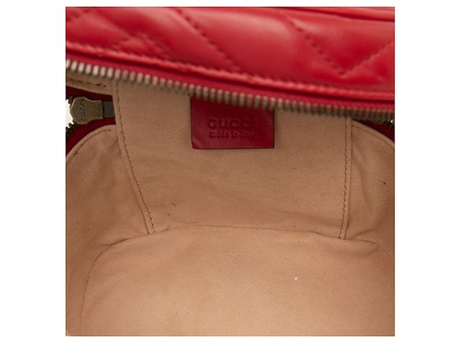 Gucci GG Marmont gesteppter Rucksack Rot - Ansicht 4