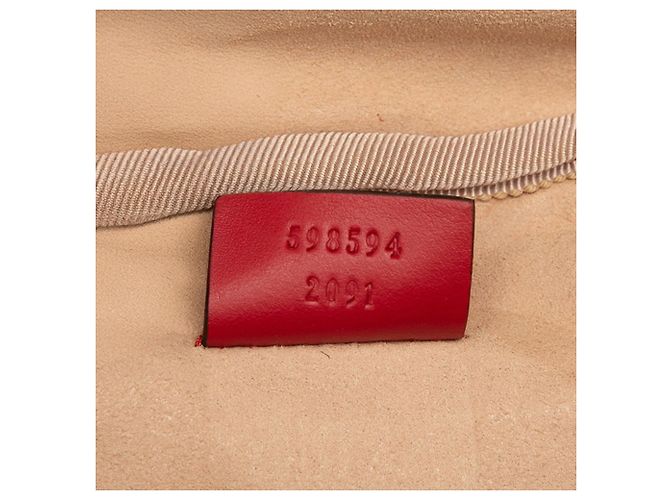 Gucci GG Marmont gesteppter Rucksack Rot - Ansicht 6