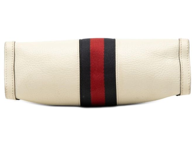 Bolsa de Ombro Gucci Ophidia GG Marmont Chain Multicor Bege - vista 3