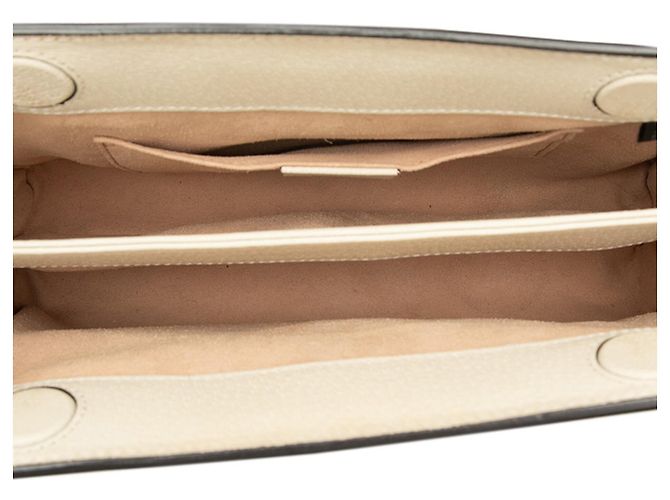 Bolsa de Ombro Gucci Ophidia GG Marmont Chain Multicor Bege - vista 4
