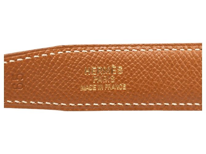 Hermès Cinturón Hermes Mini Constance H-Buckle Castaño Negro - vista 5
