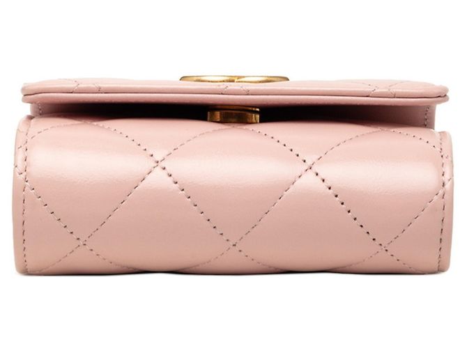 Borsa a Spalla Chanel Coco Mark Mini Matelassé Rosa - vista 3