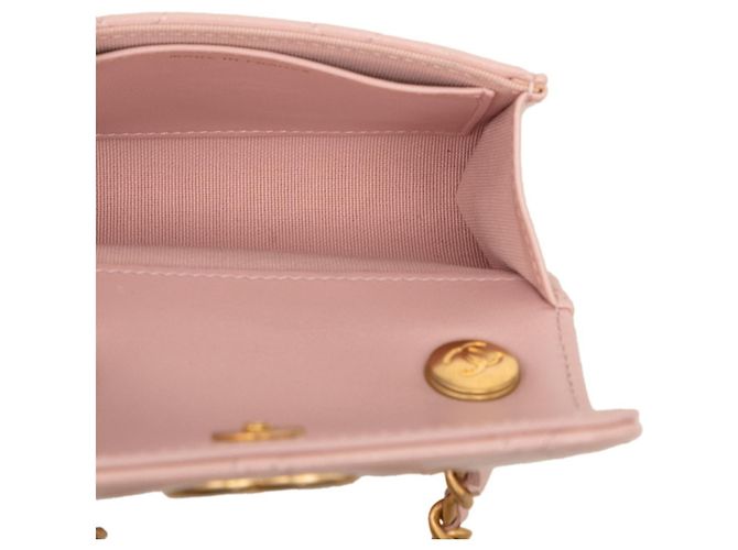 Borsa a Spalla Chanel Coco Mark Mini Matelassé Rosa - vista 4